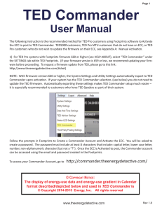 TED Commander User Manual