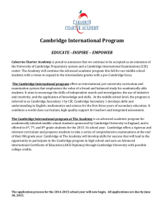 Cambridge International Program
