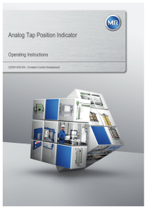 Analog Tap Position Indicator Constant Current Assessment