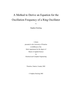 A Method to Derive an Equation for the Oscillation Frequency of a