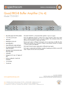 Quad/IRIG-B Buffer Amplifier (1to 4)