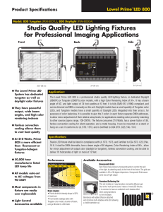 Studio Quality LED Lighting Fixtures for Professional Imaging