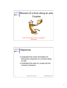 Moment about an Axis