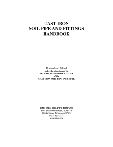 Cast Iron SoilPipeFit Handbook