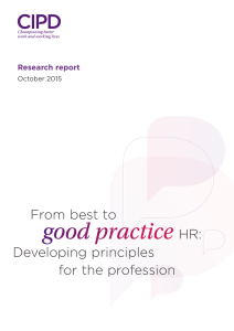From best to good practice HR