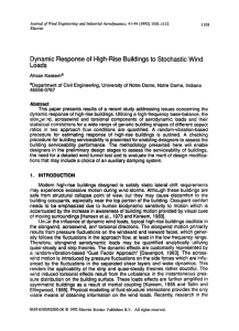 Dynamic Response Of High-rise Buildings To Stochastic Wind Loads