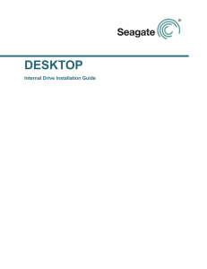 Installation guide for Desktop SATA hard drive.