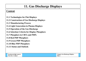 11. Gas Discharge Displays
