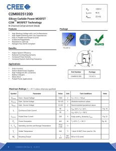 Cree CMF20102D SiC MOSFET