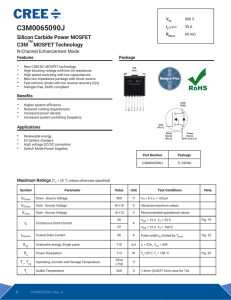 Cree C3M0065090J SiC MOSFET