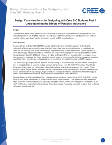 Cree CPWR-AN08 Application Considerations for SiC MOSFETs