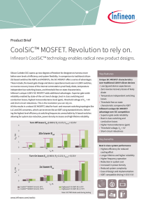 CoolSiC™ MOSFET. Revolution to rely on.