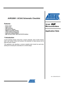 AVR32801: UC3A3 Schematic Checklist