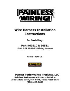 Wire Harness Installation Instructions