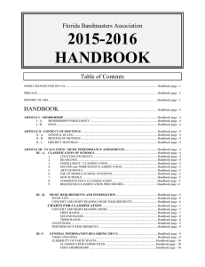 Handbook 2015-2016 - Florida Bandmasters Association