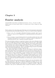 3. Fourier analysis