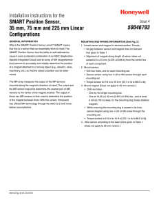 SMART Position Sensor, 35 mm, 75 mm and 225 mm Linear