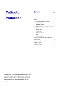 Cathodic Protection - National Physical Laboratory