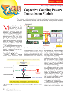 Capacitive Coupling Powers Transmission Module