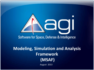 Modeling, Simulation and Analysis Framework