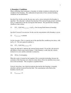 4. Boundary Conditions