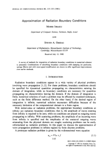 Approximation of Radiation Boundary Conditions