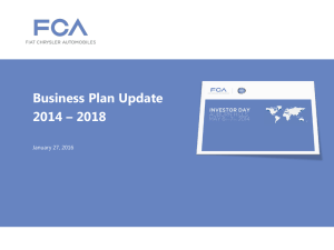 Business Plan Update 2014 – 2018