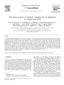 Fine-grain analysis of common coupling and its