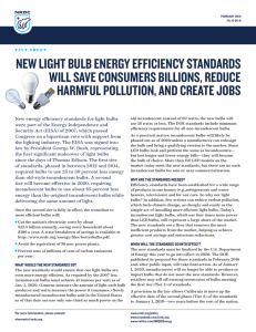 NRDC: New Light Bulb Energy Efficiency Standards Will Save
