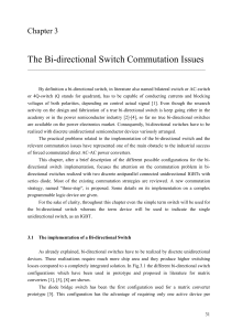 The Bi-directional Switch Commutation Issues