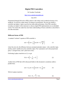 Digital PID Controllers