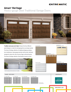 Amarr® Heritage™ Heavy-gauge Steel Traditional Garage Doors