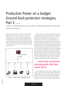 Production Power on a budget: Ground-fault