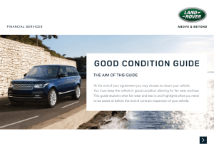 GOOD CONDITION GUIDE