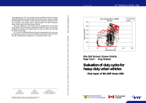 Evaluation of duty cycles for heavy-duty urban vehicles. Final