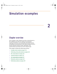 Pspice simulation examples