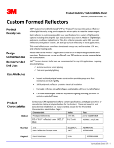 3M™ Custom Formed Reflectors Tech Data Sheet