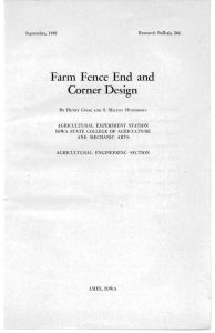 Farm Fence End and Corner Design