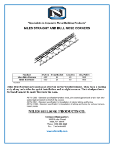 niles wire corners - Niles Building Products
