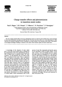 Charge transfer effects and photoemission in transition metal oxides