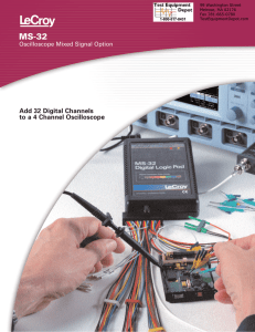 Add 32 Digital Channels to a 4 Channel Oscilloscope