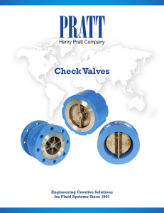 Check Valves - Henry Pratt Company