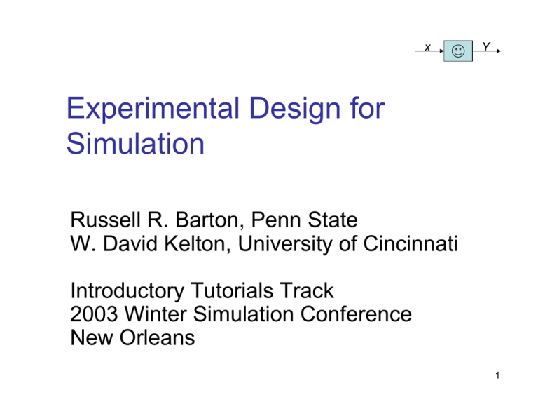 experimental design of simulation