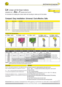 LIN - Linear actuator with spring return for valve automation