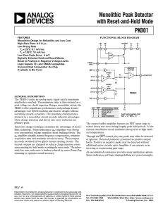 PKD01 Monolithic Peak Detector with Reset-and