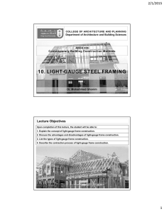 10. LIGHT-GAUGE STEEL FRAMING