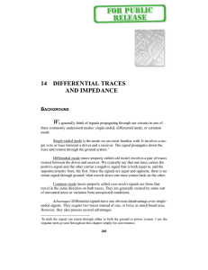 14 differential traces and impedance