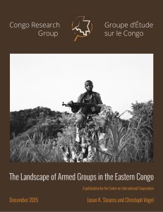 The Landscape of Armed Groups in the Eastern Congo