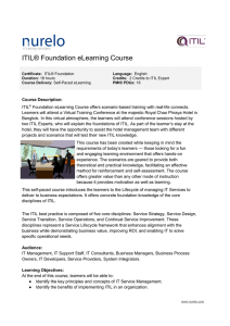 ITIL® Foundation eLearning Course
