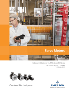 Servo Motors - Emerson Industrial Automation